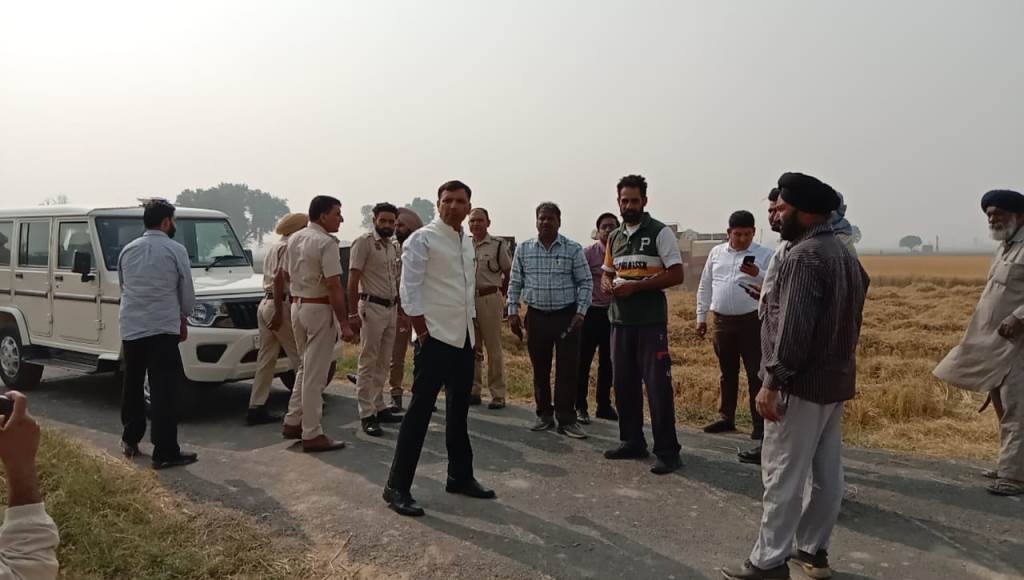 A flag march was held in various villages of the subdivision to curb incidents of stubble burning